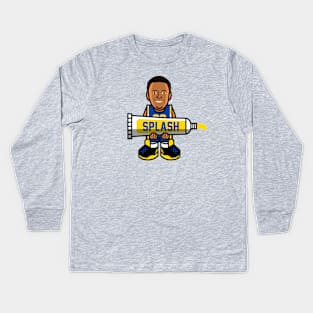 Steph Curry FaceTube Kids Long Sleeve T-Shirt